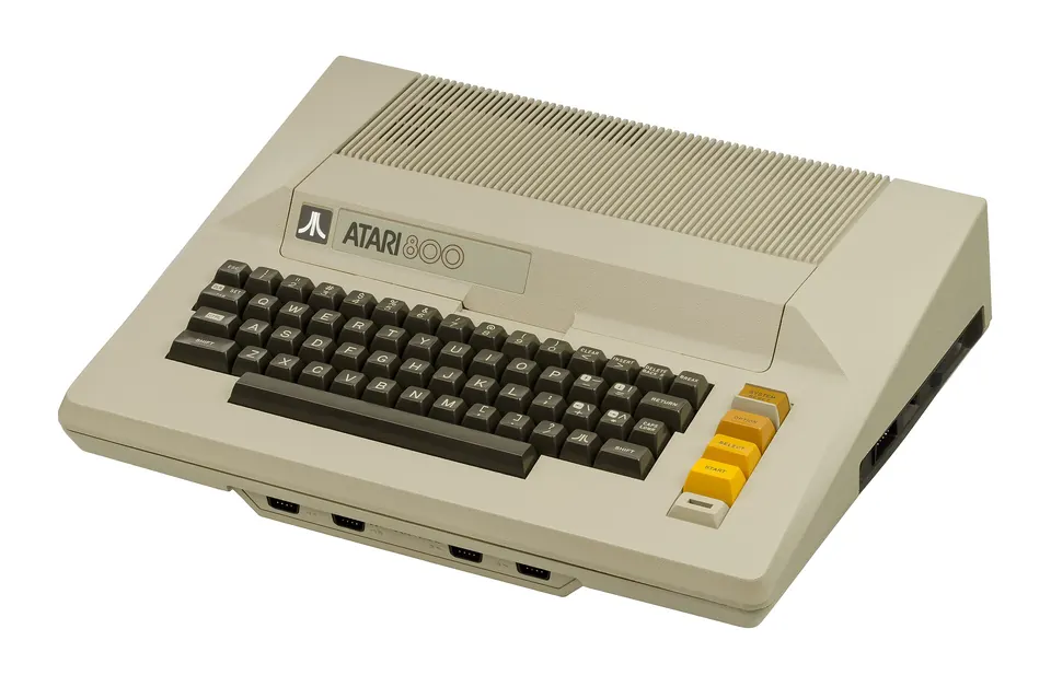 An Atari 800, the premium model in Atari’s original 8-bit computer family.