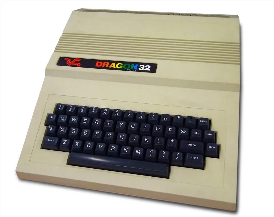 The Dragon 32 home computer.
