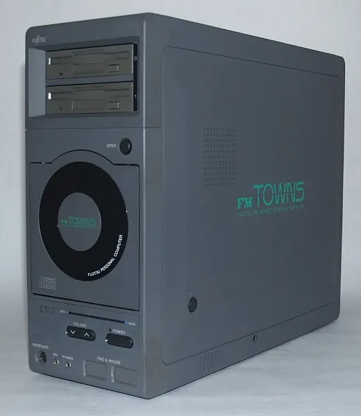 A Fujitsu FM Towns model 2F computer.