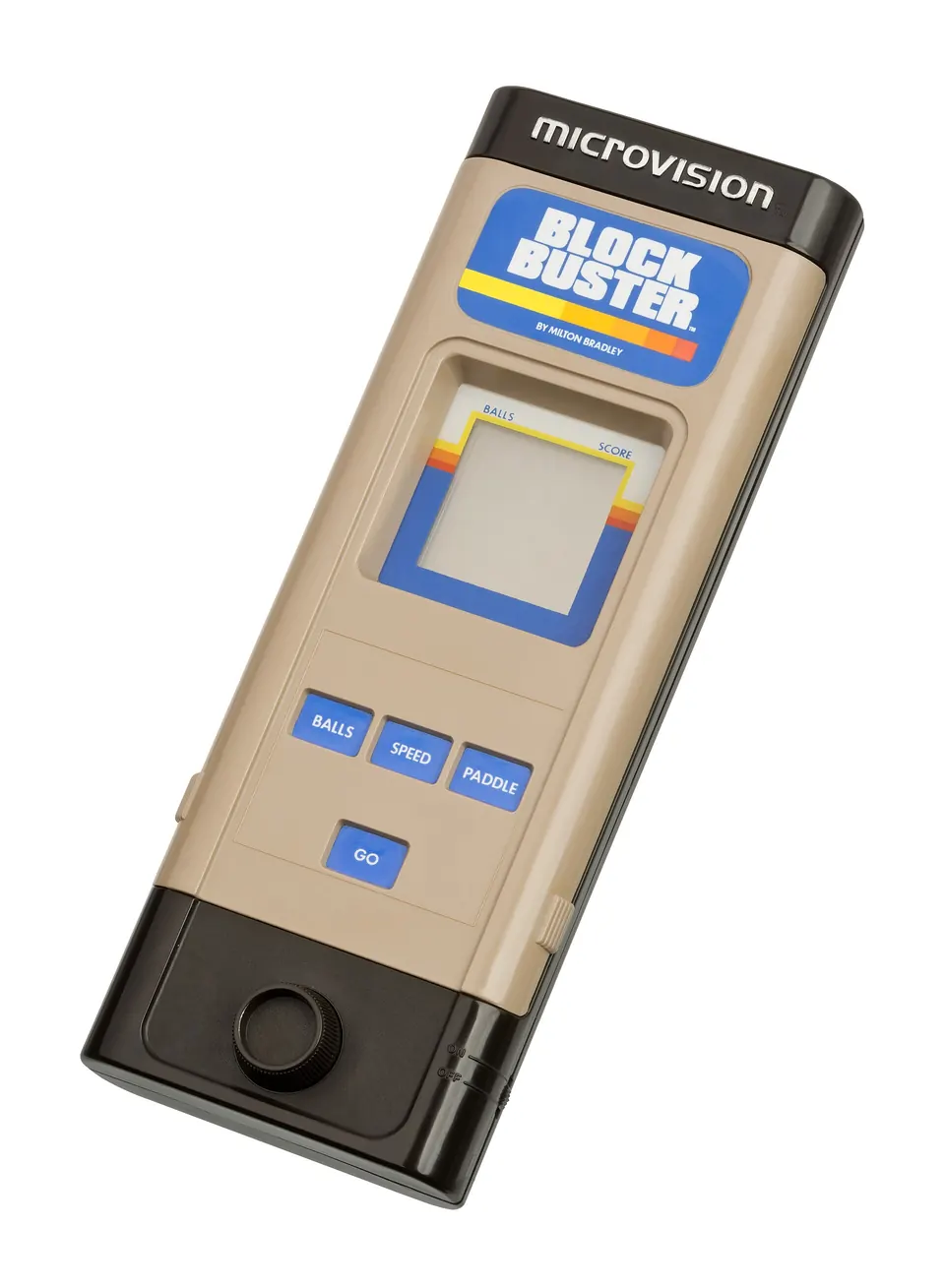 The Milton Bradley Microvision handheld console.