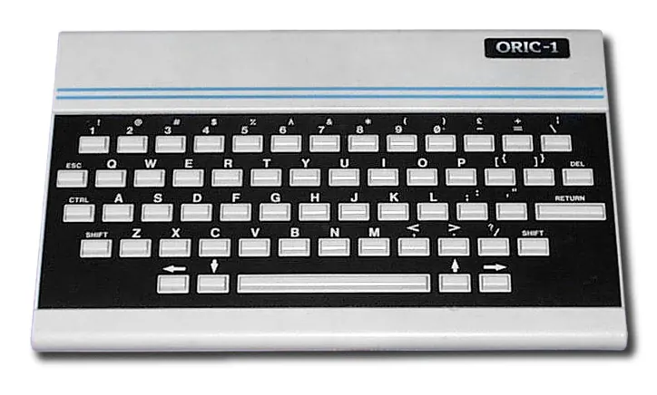 The Oric-1 home computer.