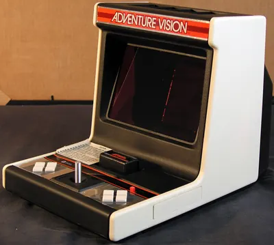 The Entex Adventure Vision tabletop console and controller.