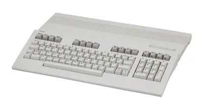 The Commodore 128 home computer.