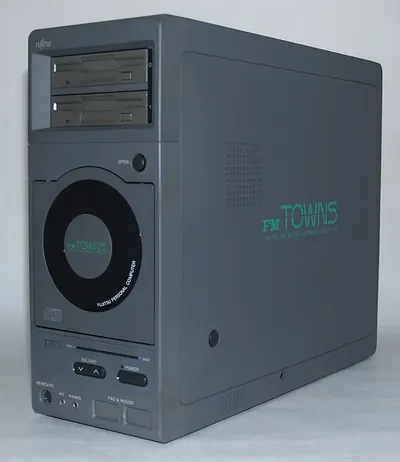 A Fujitsu FM Towns model 2F computer.