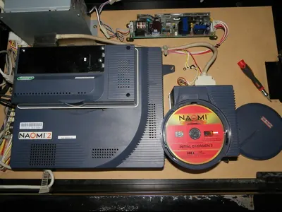 A Sega NAOMI 2 arcade system board.